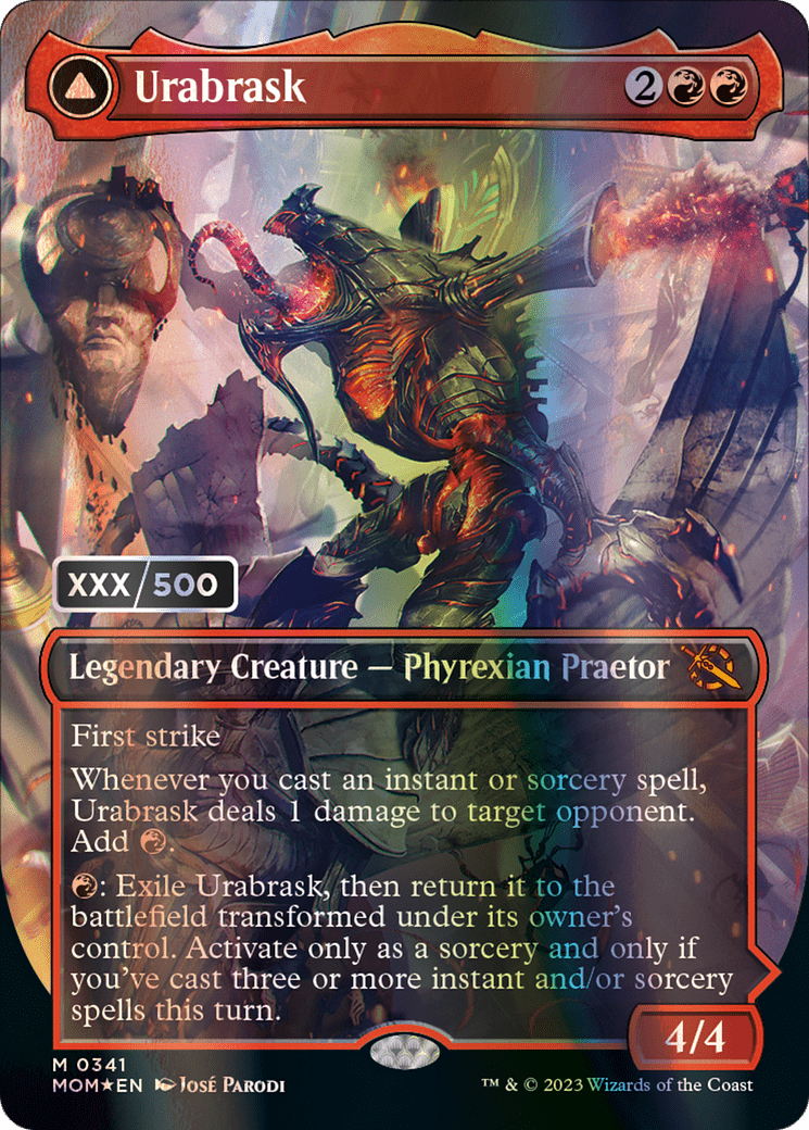 Urabrask // The Great Work (Serialized) [March of the Machine] MTG Single Magic: The Gathering  | Multizone: Comics And Games