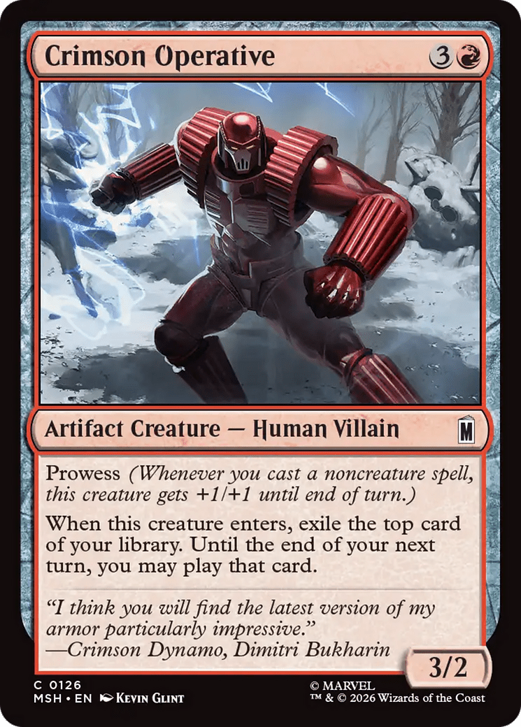 Crimson Operative [Marvel Super Heroes] MTG Single Magic: The Gathering  | Multizone: Comics And Games