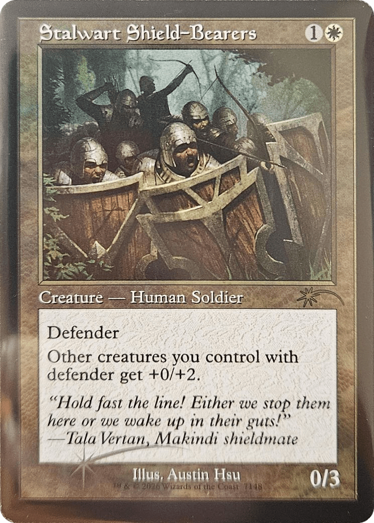Stalwart Shield-Bearers (Retro Frame) [Secret Lair Drop Series] MTG Single Magic: The Gathering  | Multizone: Comics And Games