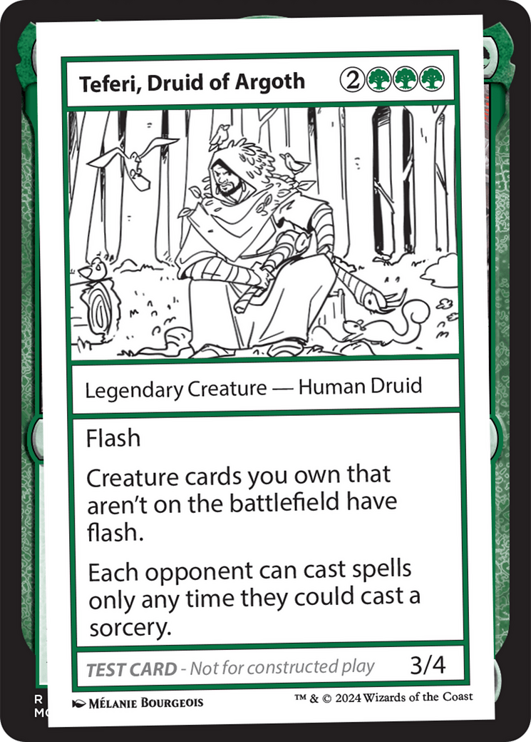 Teferi, Druid of Argoth [Mystery Booster 2 Playtest Cards] MTG Single Magic: The Gathering  | Multizone: Comics And Games