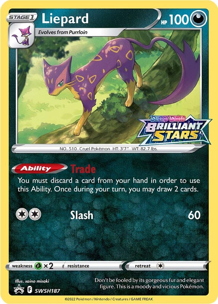 Liepard (SWSH187) (Prerelease Promo) [Sword & Shield: Black Star Promos] Pokemon Single Pokémon  | Multizone: Comics And Games