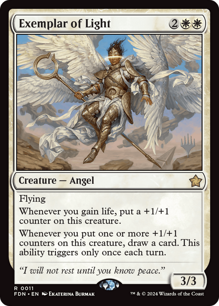 Exemplar of Light [Foundations Promos] MTG Single Magic: The Gathering  | Multizone: Comics And Games