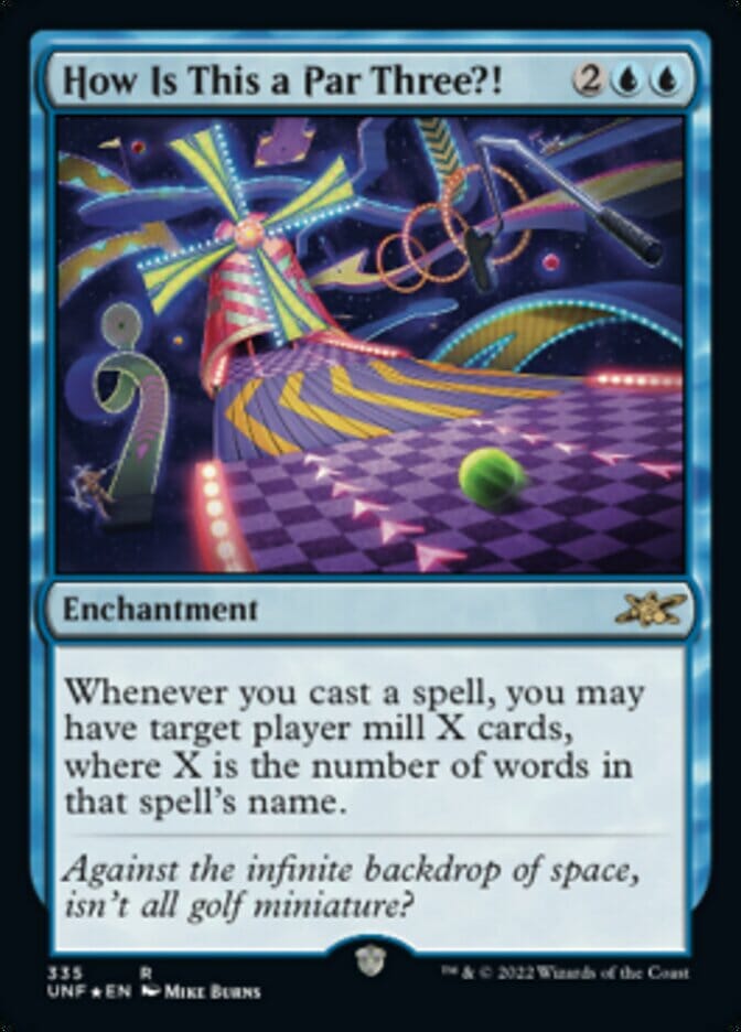 How Is This a Par Three?! (Galaxy Foil) [Unfinity] MTG Single Magic: The Gathering  | Multizone: Comics And Games