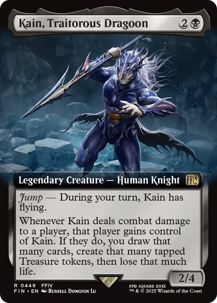 Kain, Traitorous Dragoon (Extended Art) [FINAL FANTASY] MTG Single Magic: The Gathering  | Multizone: Comics And Games