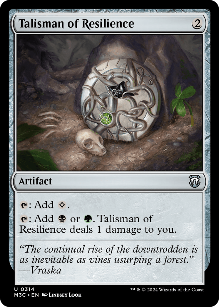 Talisman of Resilience (Ripple Foil) [Modern Horizons 3 Commander] MTG Single Magic: The Gathering  | Multizone: Comics And Games