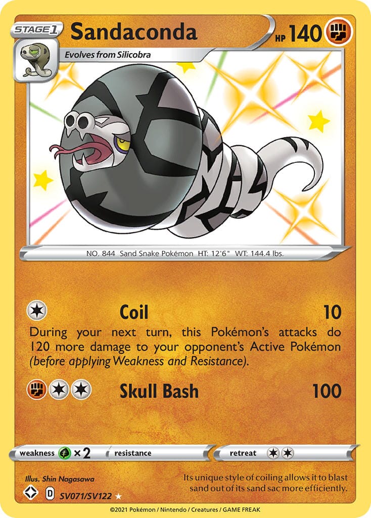 Sandaconda (SV071/SV122) [Sword & Shield: Shining Fates] Pokemon Single Pokémon  | Multizone: Comics And Games