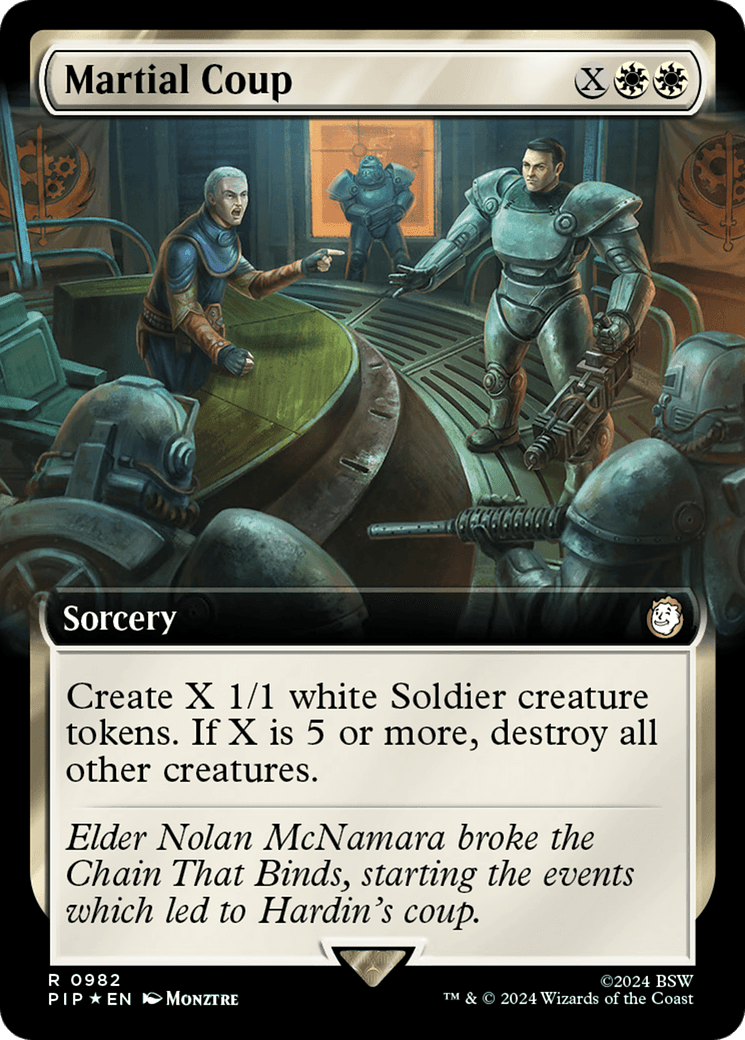 Martial Coup (Extended Art) (Surge Foil) [Fallout] MTG Single Magic: The Gathering  | Multizone: Comics And Games