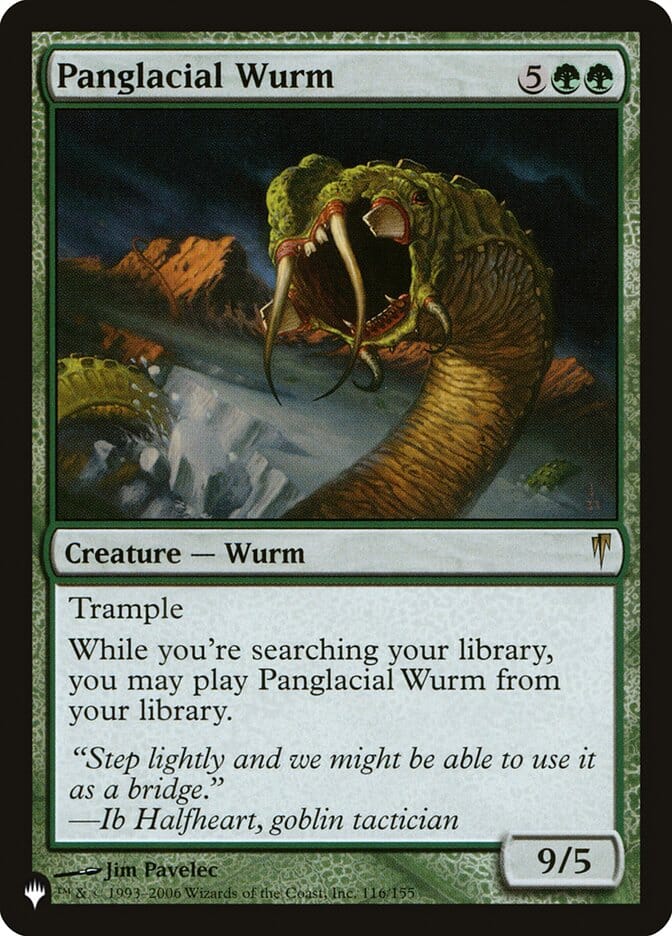 Panglacial Wurm [The List] MTG Single Magic: The Gathering  | Multizone: Comics And Games
