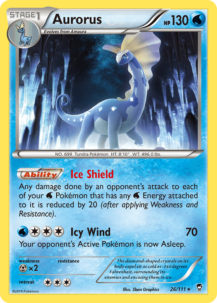 Aurorus (26/111) [XY: Furious Fists] Pokemon Single Pokémon  | Multizone: Comics And Games