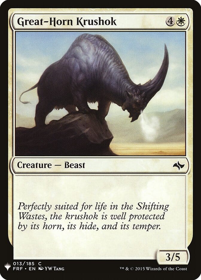 Great-Horn Krushok [Mystery Booster] MTG Single Magic: The Gathering  | Multizone: Comics And Games