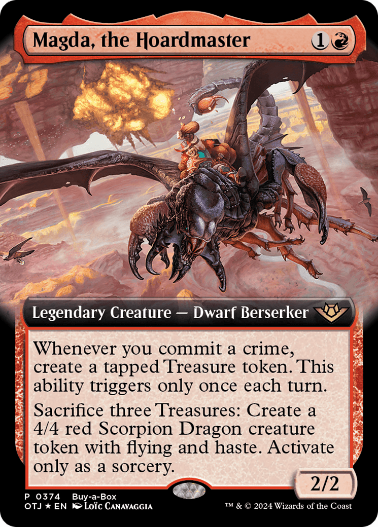 Magda, the Hoardmaster (Buy-A-Box) [Outlaws of Thunder Junction Promos] MTG Single Magic: The Gathering  | Multizone: Comics And Games