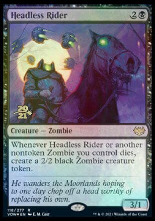 Headless Rider [Innistrad: Crimson Vow Prerelease Promos] MTG Single Magic: The Gathering  | Multizone: Comics And Games