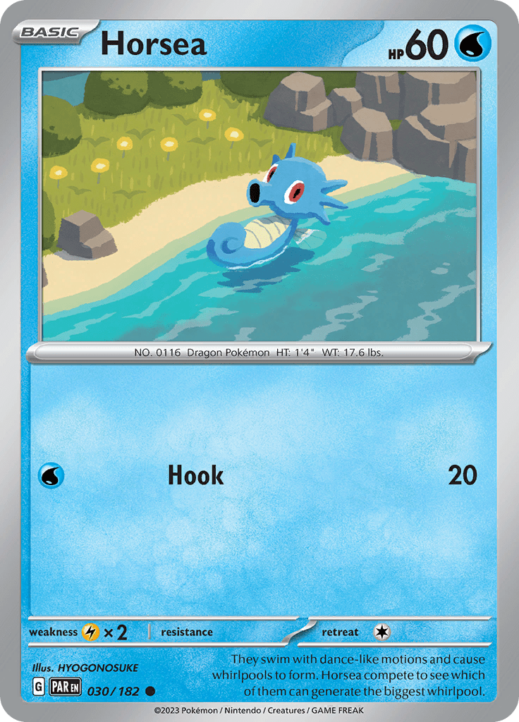 Horsea (030/182) [Scarlet & Violet: Paradox Rift] Pokemon Single Pokémon  | Multizone: Comics And Games