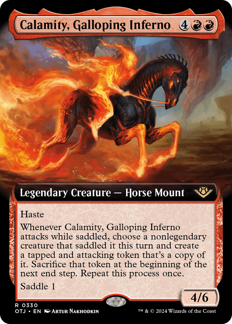 Calamity, Galloping Inferno (Extended Art) [Outlaws of Thunder Junction] MTG Single Magic: The Gathering  | Multizone: Comics And Games