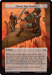 Choose Your Demise (Full Art) [Duskmourn: Archenemy] MTG Single Magic: The Gathering  | Multizone: Comics And Games