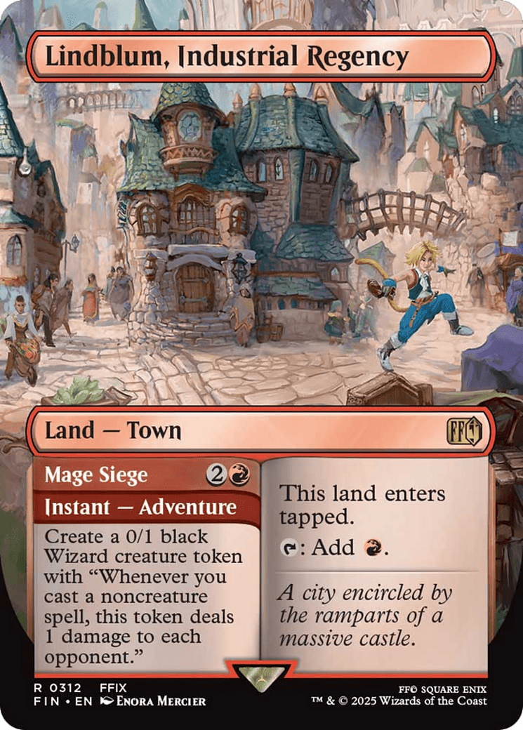 Lindblum, Industrial Regency (Borderless) [FINAL FANTASY] MTG Single Magic: The Gathering  | Multizone: Comics And Games