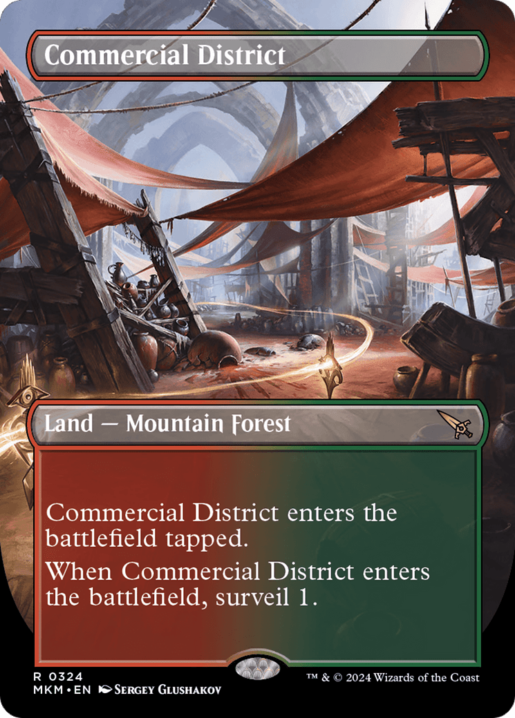 Commercial District (Borderless) [Murders at Karlov Manor] MTG Single Magic: The Gathering  | Multizone: Comics And Games