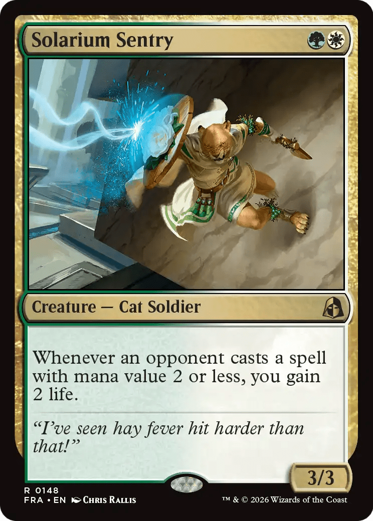 Solarium Sentry [Reality Fracture] MTG Single Magic: The Gathering  | Multizone: Comics And Games