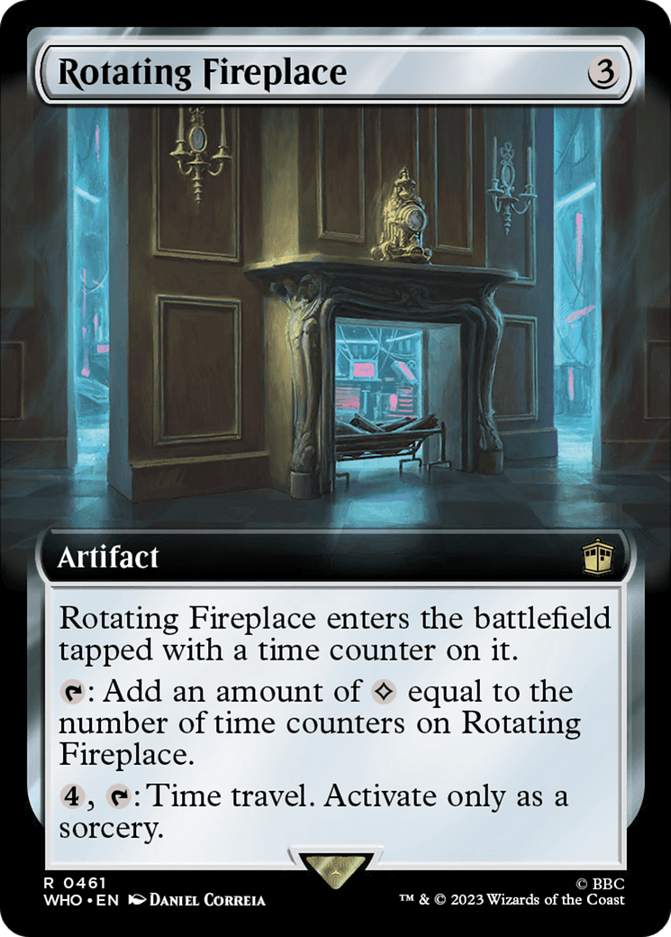 Rotating Fireplace (Extended Art) [Doctor Who] MTG Single Magic: The Gathering  | Multizone: Comics And Games