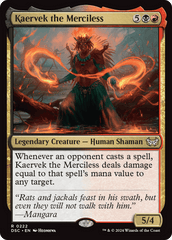 Kaervek the Merciless [Duskmourn: House of Horror Commander] MTG Single Magic: The Gathering  | Multizone: Comics And Games