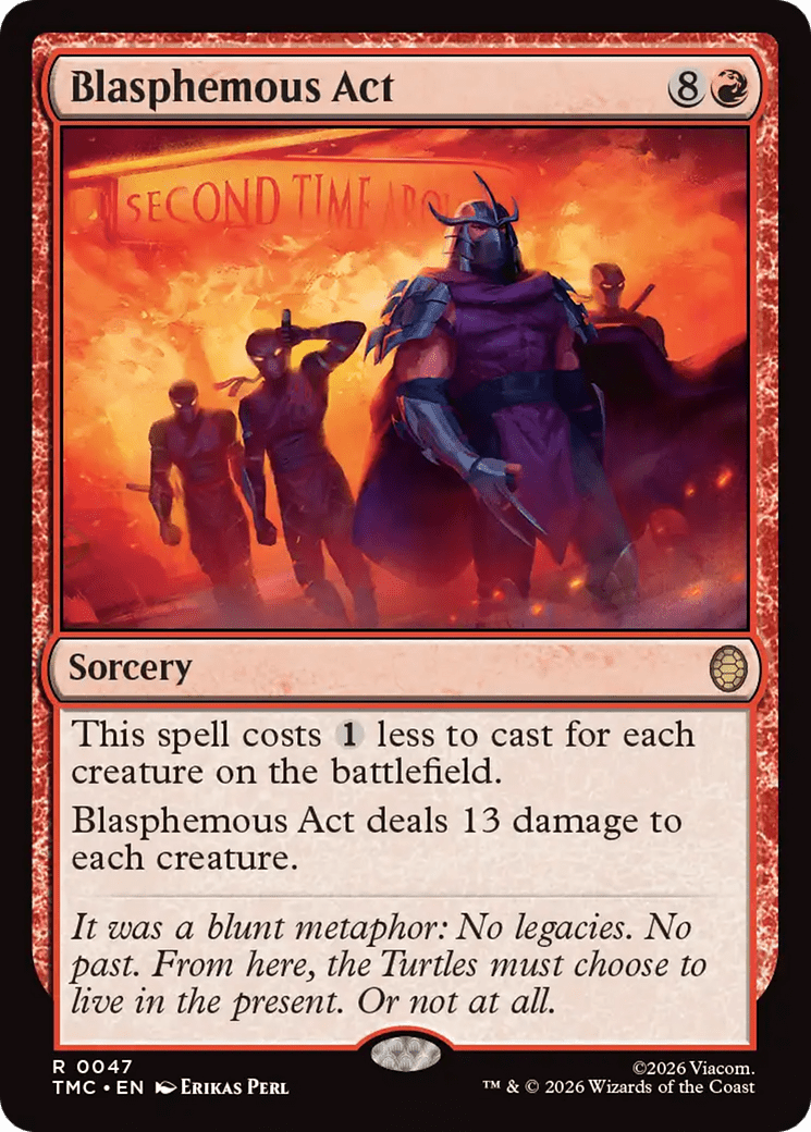 Blasphemous Act [Teenage Mutant Ninja Turtles Commander] MTG Single Magic: The Gathering  | Multizone: Comics And Games