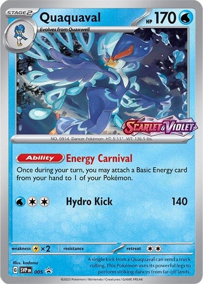 Quaquaval (005) [Scarlet & Violet: Black Star Promos] Pokemon Single Pokémon  | Multizone: Comics And Games