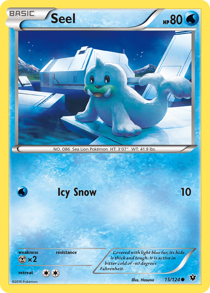 Seel (15/124) [XY: Fates Collide] Pokemon Single Pokémon  | Multizone: Comics And Games