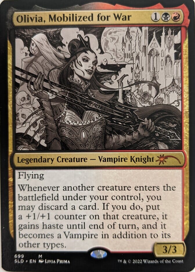 Olivia, Mobilized for War (Sketch) [Secret Lair Drop Promos] MTG Single Magic: The Gathering  | Multizone: Comics And Games
