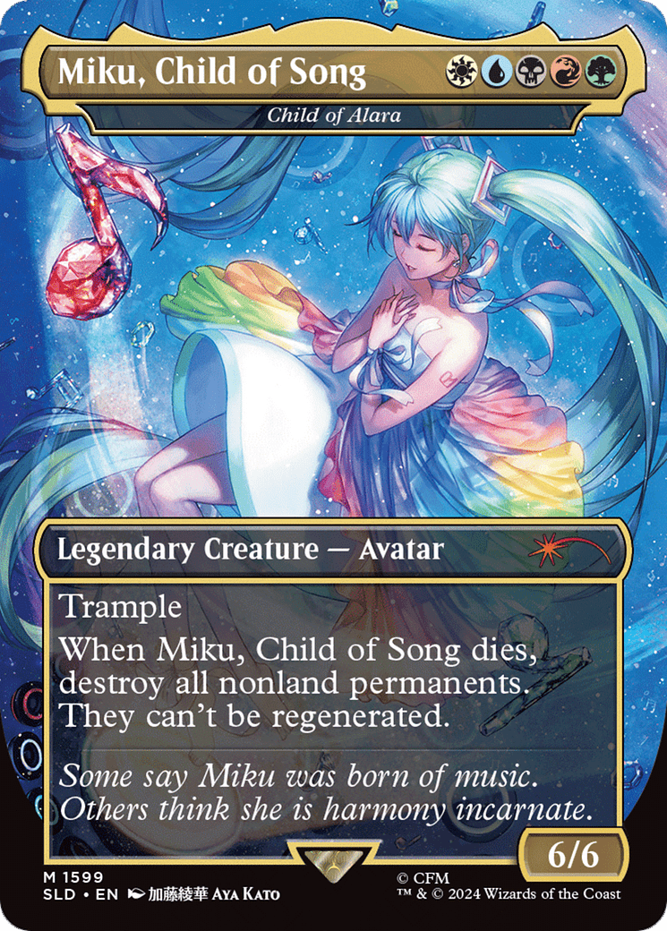Miku, Child of Song - Child of Alara [Secret Lair Drop Series] MTG Single Magic: The Gathering  | Multizone: Comics And Games