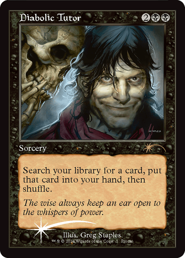 Diabolic Tutor [Wizards Play Network 2024] MTG Single Magic: The Gathering  | Multizone: Comics And Games