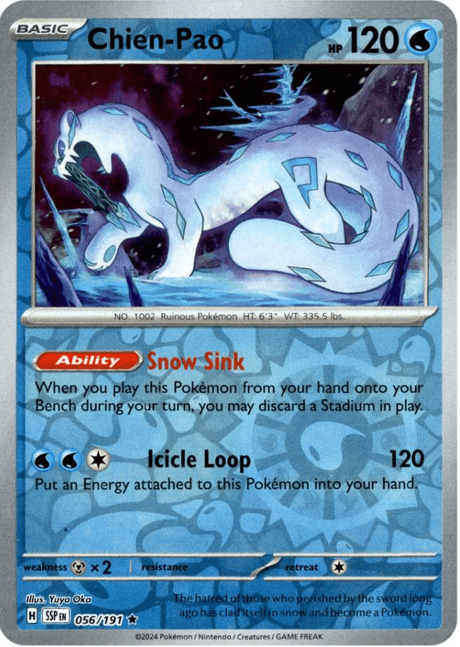 Chien-Pao (056/191) [Scarlet & Violet: Surging Sparks] Pokemon Single Pokémon  | Multizone: Comics And Games