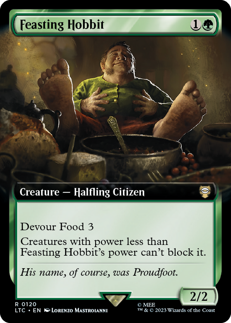 Feasting Hobbit (Extended Art) [The Lord of the Rings: Tales of Middle-Earth Commander] | Multizone: Comics And Games