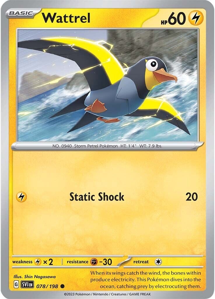 Wattrel (078/198) [Scarlet & Violet: Base Set] Pokemon Single Pokémon  | Multizone: Comics And Games