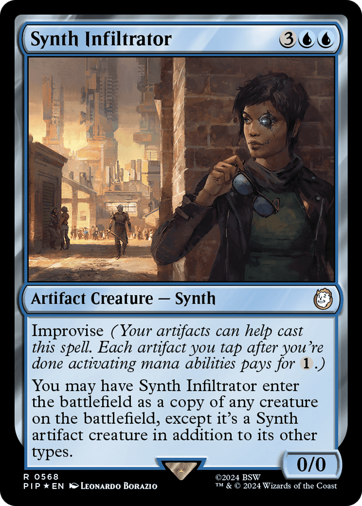 Synth Infiltrator (Surge Foil) [Fallout] MTG Single Magic: The Gathering  | Multizone: Comics And Games
