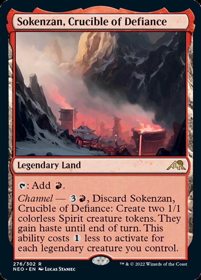 Sokenzan, Crucible of Defiance [Kamigawa: Neon Dynasty] MTG Single Magic: The Gathering  | Multizone: Comics And Games