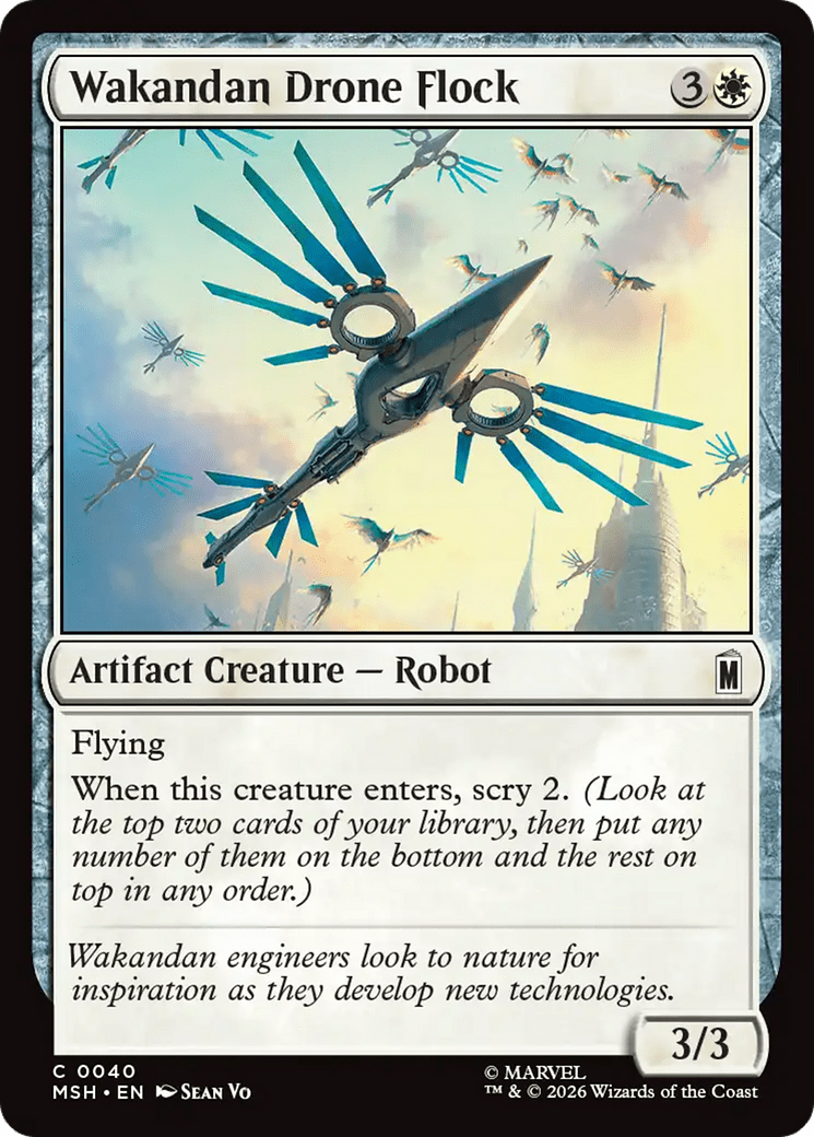 Wakandan Drone Flock [Marvel Super Heroes] MTG Single Magic: The Gathering  | Multizone: Comics And Games