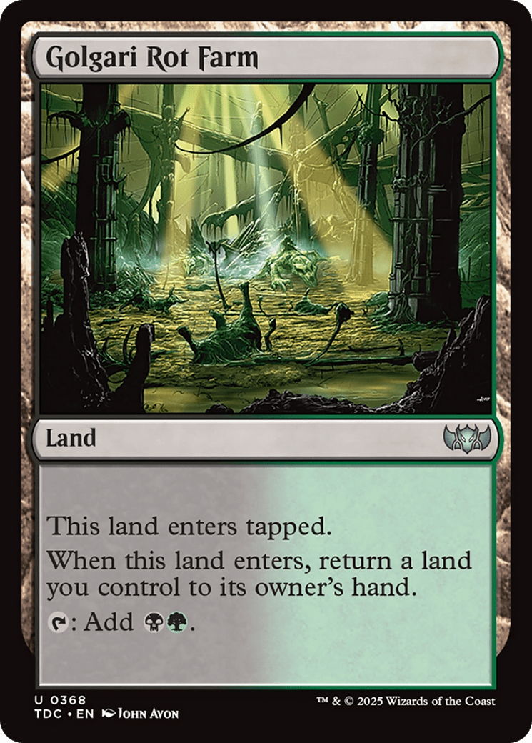 Golgari Rot Farm [Tarkir: Dragonstorm Commander] MTG Single Magic: The Gathering  | Multizone: Comics And Games