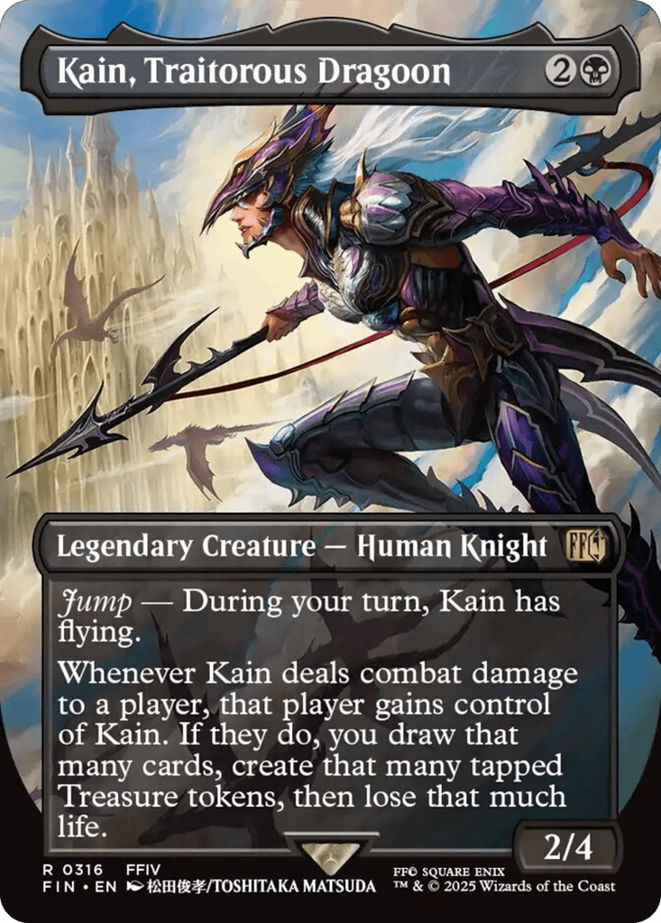 Kain, Traitorous Dragoon (Borderless) [FINAL FANTASY] MTG Single Magic: The Gathering  | Multizone: Comics And Games