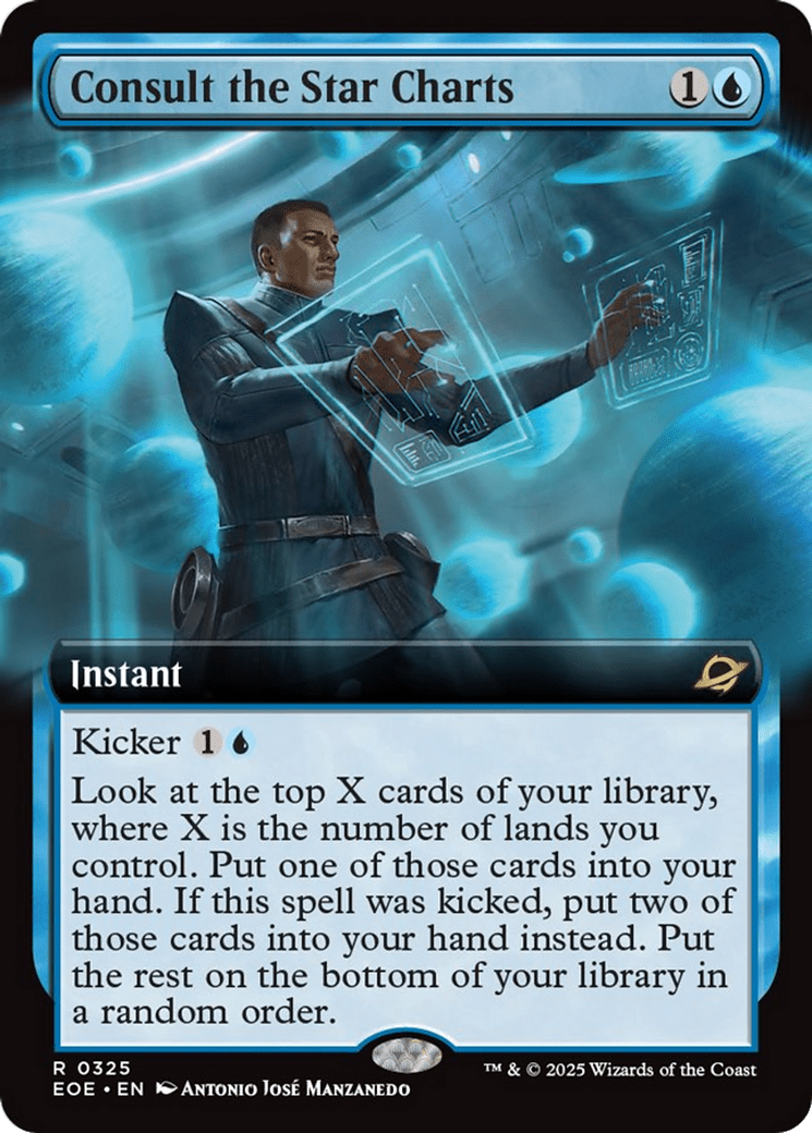 Consult the Star Charts (Extended Art) [Edge of Eternities] MTG Single Magic: The Gathering  | Multizone: Comics And Games
