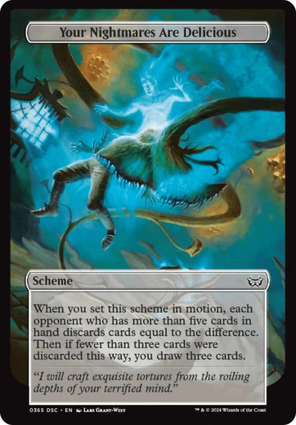 Your Nightmares are Delicious (Full Art) [Duskmourn: Archenemy] MTG Single Magic: The Gathering  | Multizone: Comics And Games