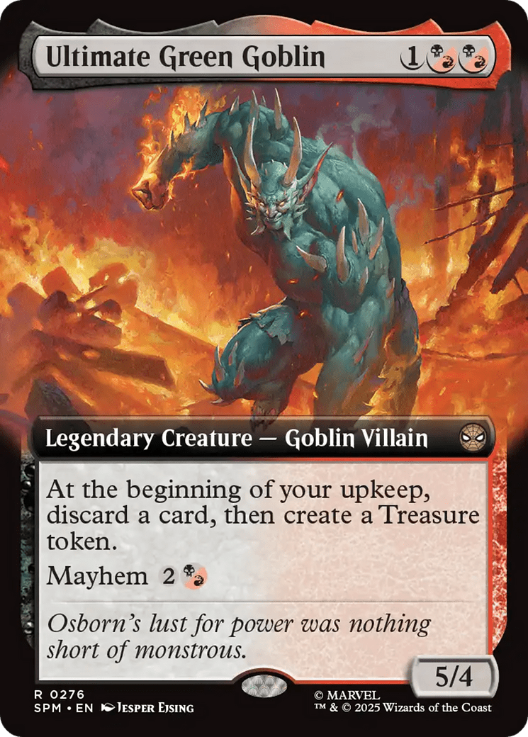 Ultimate Green Goblin (Extended Art) [Marvel's Spider-Man] MTG Single Magic: The Gathering  | Multizone: Comics And Games