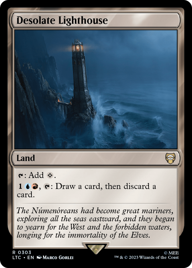 Desolate Lighthouse [The Lord of the Rings: Tales of Middle-Earth Commander] MTG Single Magic: The Gathering  | Multizone: Comics And Games