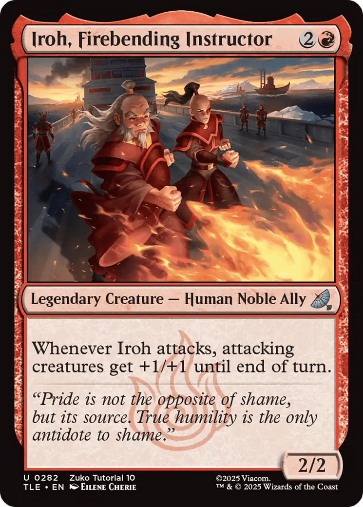 Iroh, Firebending Instructor (0282) [Avatar: The Last Airbender: Eternal-Legal] MTG Single Magic: The Gathering  | Multizone: Comics And Games
