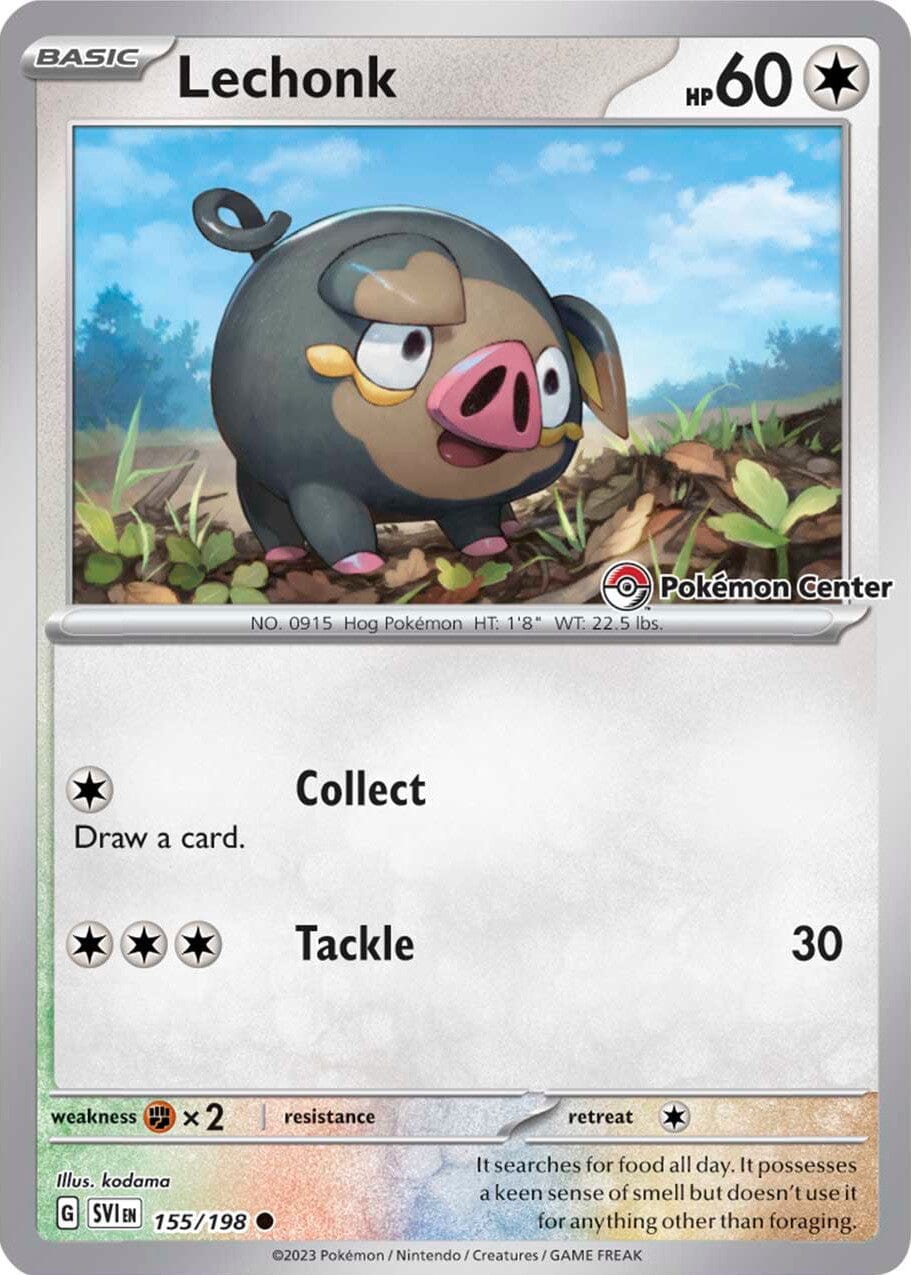 Lechonk (155/198) (Pokemon Center Exclusive) [Scarlet & Violet: Base Set] Pokemon Single Pokémon  | Multizone: Comics And Games