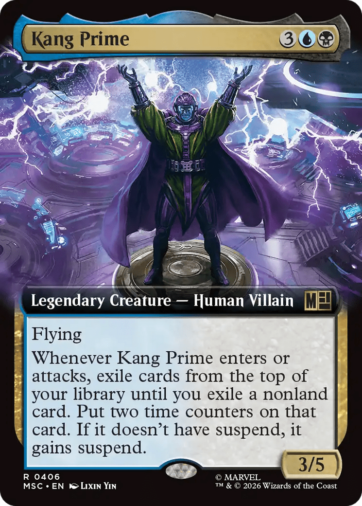 Kang Prime (Extended Art) [Marvel Super Heroes Commander] MTG Single Magic: The Gathering  | Multizone: Comics And Games