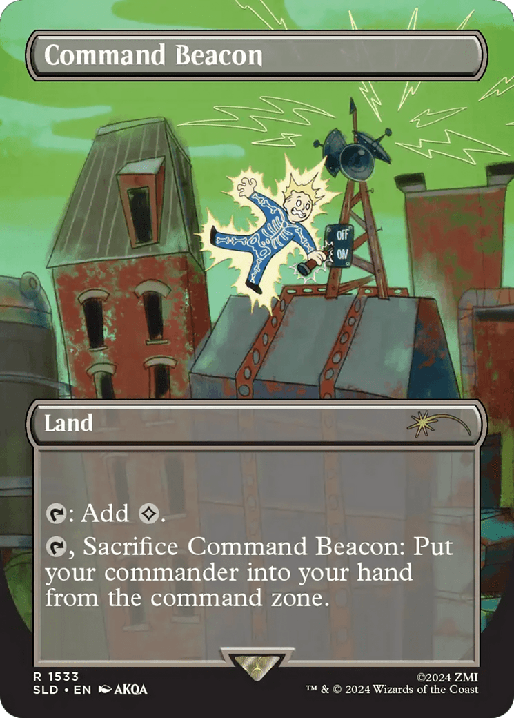 Command Beacon (Rainbow Foil) [Secret Lair Drop Series] MTG Single Magic: The Gathering  | Multizone: Comics And Games
