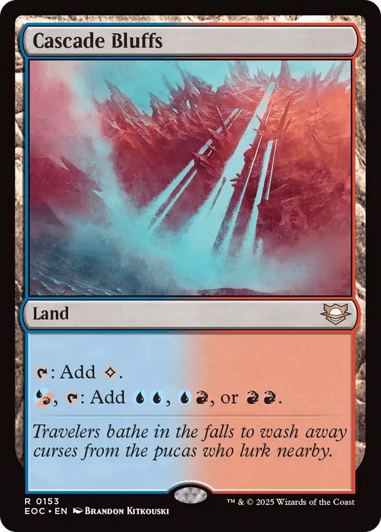 Cascade Bluffs [Edge of Eternities Commander] MTG Single Magic: The Gathering  | Multizone: Comics And Games