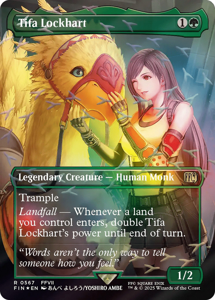 Tifa Lockhart (Borderless) (Chocobo Track Foil) [FINAL FANTASY] MTG Single Magic: The Gathering  | Multizone: Comics And Games