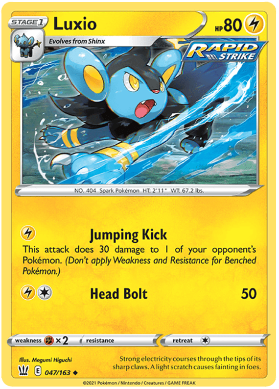 Luxio (047/163) [Sword & Shield: Battle Styles] Pokemon Single Pokémon  | Multizone: Comics And Games