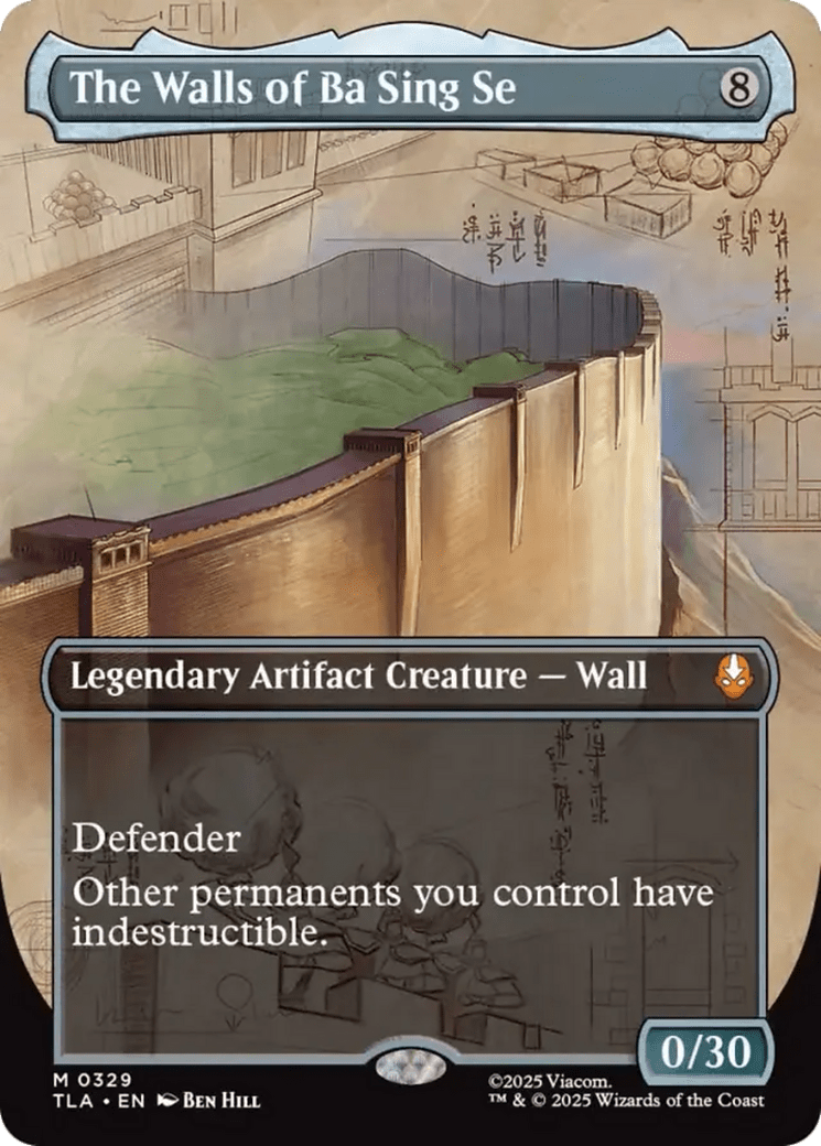 The Walls of Ba Sing Se (Borderless) [Avatar: The Last Airbender] MTG Single Magic: The Gathering  | Multizone: Comics And Games
